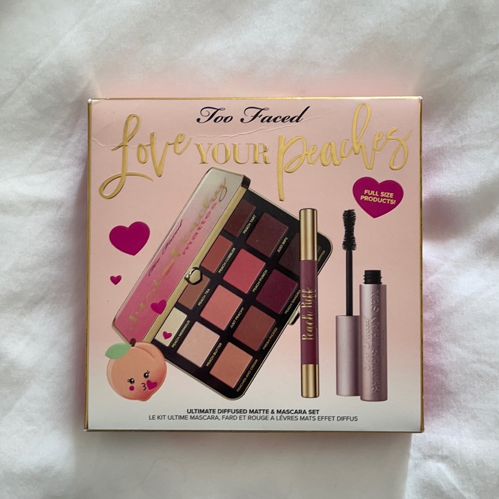 Too faced love your peaches make up set